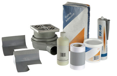 Aquadry Wet Room Waste & Waterproofing Kit