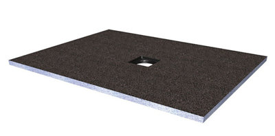 Aquadry Centre Drain Shower Tray Kit (L)1800Mm (W)900Mm (H) 30Mm
