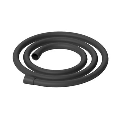 Aquadry Oria Matt Black Polyvinyl Chloride (Pvc) Shower Hose, (L)1125M