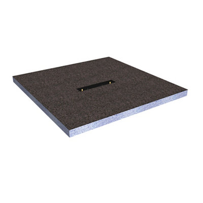 Aquadry Square Centre Drain Shower Tray (L)900Mm (W)900Mm (H) 30Mm
