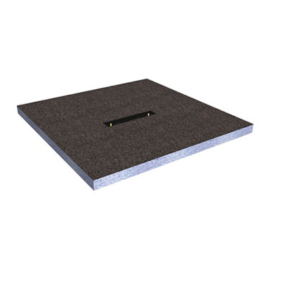 Aquadry Square Centre Drain Shower Tray (L)1000Mm (W)1000Mm (H) 30Mm
