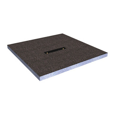 Aquadry Square Centre Drain Shower Tray (L)1200Mm (W)1200Mm (H) 30Mm