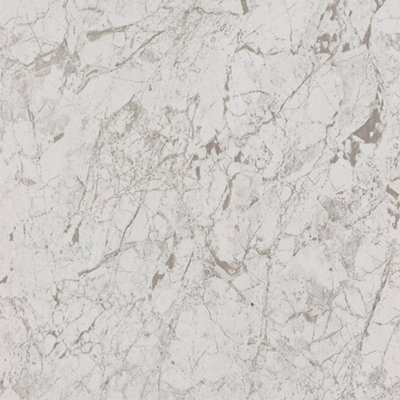 Aquadry Polyvinyl Chloride (Pvc) Decorative Panel (H)2400Mm (W)1000Mm - White Granite Effect
