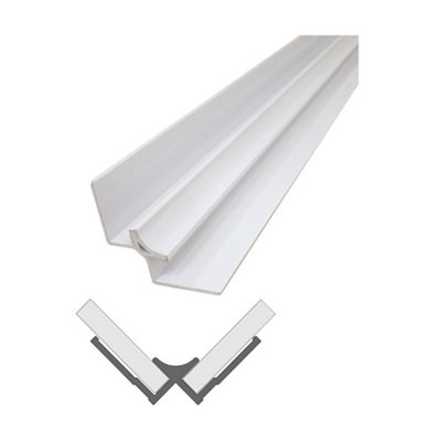 Aquadry Panel Internal Corner Joint (L)2400Mm White