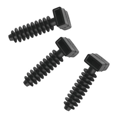Corelectric Black Not Self-Adhesive Masonry Mount Base (W)9Mm, Pack Of 100