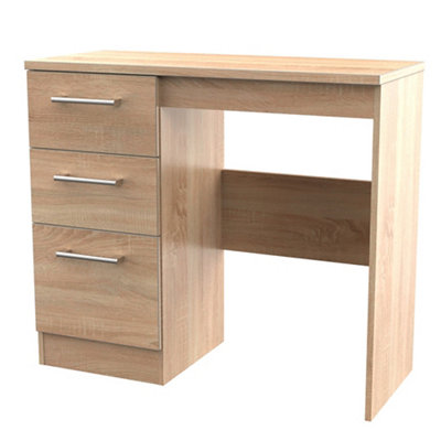 B&Q Brindisi Ready Assembled Oak Effect 3 Drawer Vanity Unit (H)795Mm (W)930Mm (D)415Mm