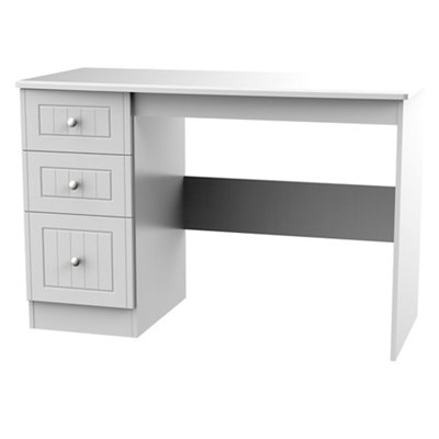 B&Q Vittoria Ready Assembled Matt Grey 3 Drawer Desk (H)795Mm (W)540Mm (D)540Mm