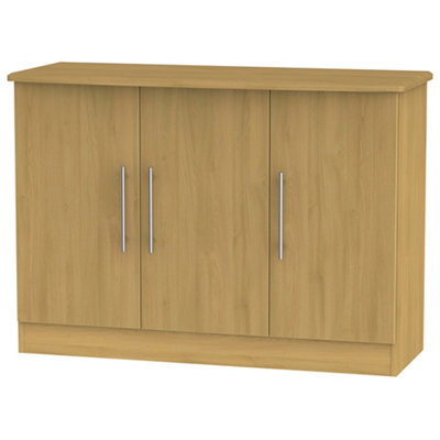 B&Q Bergamo Ready Assembled Oak Effect Sideboard (H)790Mm (W)1120Mm