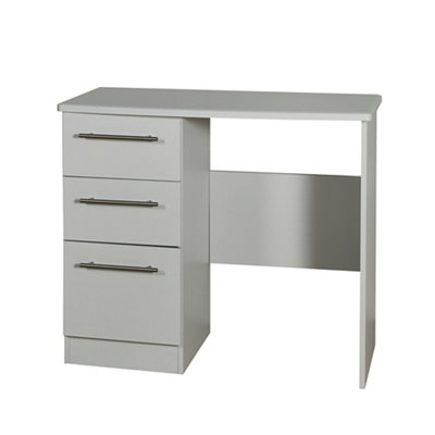 B&Q Bergamo Ready Assembled Matt Grey 3 Drawer Vanity Unit (H)795Mm (W)930Mm (D)415Mm