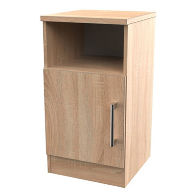 B&Q Brindisi Ready Assembled Oak Effect Bedside Chest (H)695Mm (W)395Mm (D)415Mm