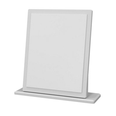 B&Q Sussex Grey Rectangular Freestanding Framed Mirror, (H)50Cm (W)47.8Cm