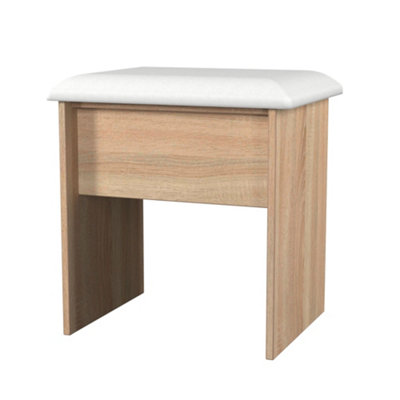 B&Q Milan Natural Dressing Table Stool