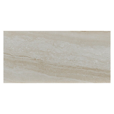 B&Q Olivia Beige Matt Stone Effect Ceramic Indoor Wall Tile Sample