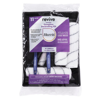 Harris Revive Polyester Medium Pile Decorating Set, 10 Pieces