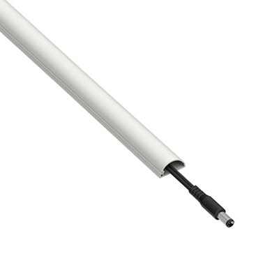 D-Line White Half-Round Trunking Length, Pack Of 4 (D)20Mm