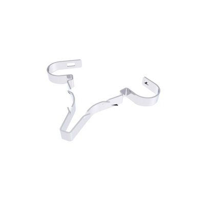 D-Line Twin Steel Round 10Mm Not Self-Adhesive Fire-Rated Stag Clip Pack Of 20