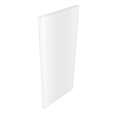 B&Q Ennis Gloss White End Panel (H)720Mm