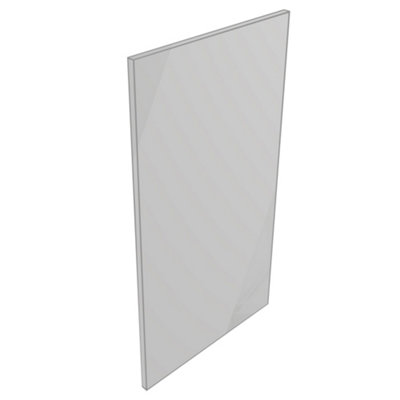 B&Q Ennis Gloss Light Grey End Panel (H)900Mm