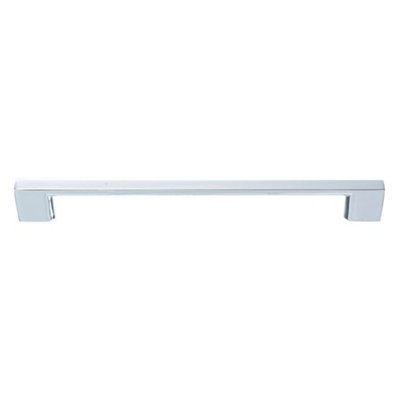 B&Q Polished Chrome Effect Anodised Zinc Alloy Straight Bar Pull Handle (L)138Mm