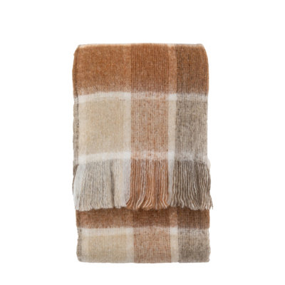 Gallery™ Multicoloured Woven Checked Throw (L) 170Cm X (W) 130Cm