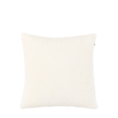 Gallery™ Cream Teddy Woven Effect Indoor Cushion (L)43Cm (W)43Cm