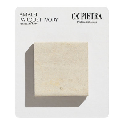 Ca’pietra Amalfi Ivory White Matt Terracotta Effect Porcelain Indoor Wall & Floor Tile Card Mounted Sample
