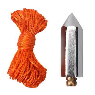 B&Q Orange Plumb Bob & Line Set, 18M