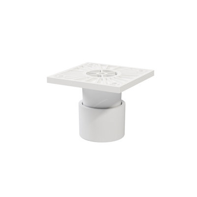 Goodhome Atomia White Cabinet Feet (H) 50Mm- 60Mm, Pack Of 2