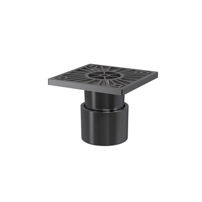 Goodhome Atomia Grey Cabinet Feet (H) 50Mm- 60Mm, Pack Of 2