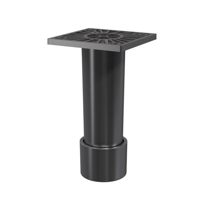 Goodhome Atomia Grey Cabinet Feet (H) 110Mm- 120Mm, Pack Of 2