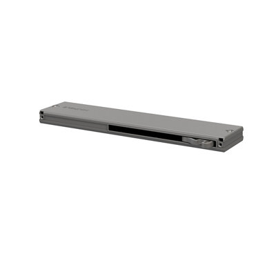 Goodhome Atomia Grey Internal Soft-Close Double Track Sliding Door Mechanism (L) 26.6Cm