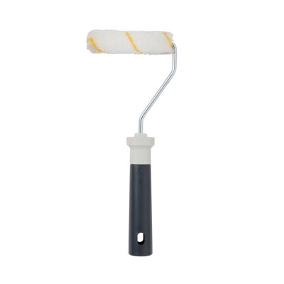 Goodhome Short Pile Fixed Roller Frame & Sleeve For Solvent & Water-Based Paints, (L)100Mm, 2 Piece
