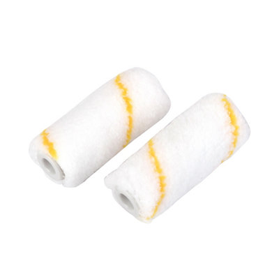 Goodhome Short Pile Microfibre 2½" Roller Sleeve, Pack Of 2