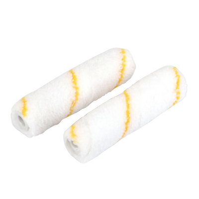 Goodhome Short Pile Microfibre 4" Roller Sleeve, Pack Of 2