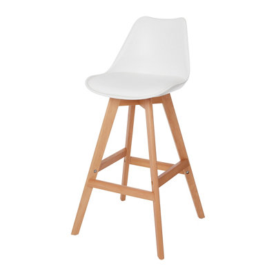 Goodhome Pitaya White Bar Stool