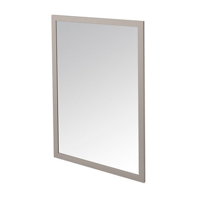 Goodhome Perma Grey Rectangular Wall-Mounted Bathroom Mirror (H)70Cm (W)100Cm