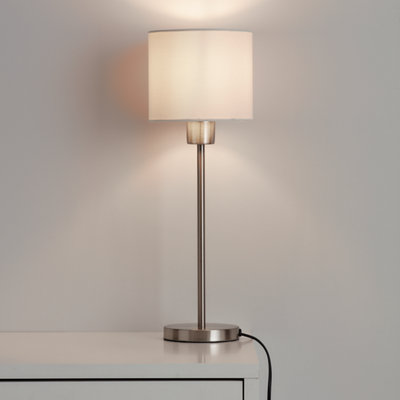 Goodhome Kpezin Cream Fabric Dyed Circular Light Shade (D)15Cm