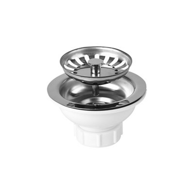 Flomasta Silver Sink Waste, (Dia)113.5Mm