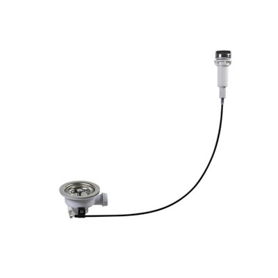 Flomasta Silver Polypropylene (Pp) & Stainless Steel 70Mm Unslotted Waste (Dia)90Mm
