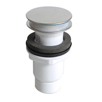 Flomasta Silver Polypropylene (Pp) & Stainless Steel 140Mm Sprung Slotted Waste (Dia)46Mm
