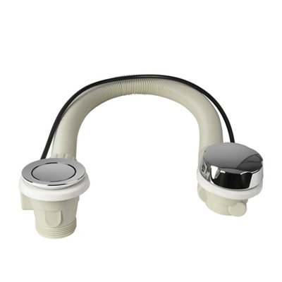 Flomasta Silver Chrome Effect Brass 74Mm Waste Unslotted Waste (Dia)52Mm