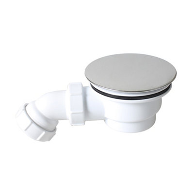 Flomasta Silver Shower Waste (W)121Mm (Dia)225Mm