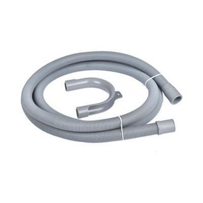 Flomasta Grey Push-Fit Washing Machine Hose, (L)1.5M