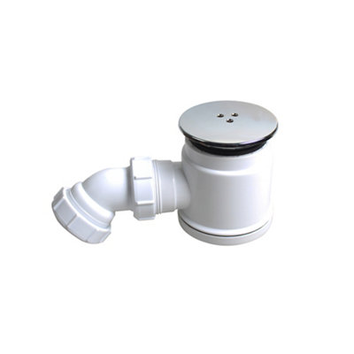 Flomasta Chrome-Plated Dome Shower Trap (Dia)213Mm