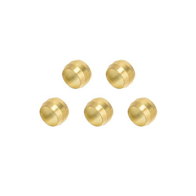 Flomasta Brass Compression Olive (Dia)8Mm, Pack Of 5