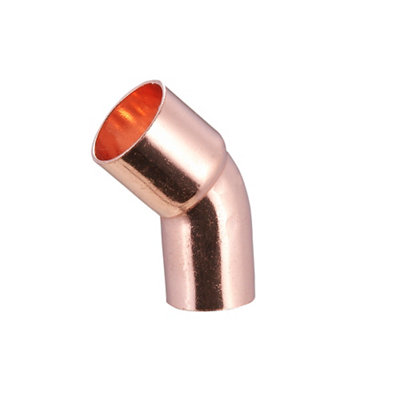 Flomasta End Feed 45° Reducing Street Pipe Elbow (Dia)15Mm, Pack Of 1