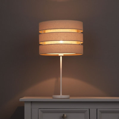 B&Q Trio Cream Contemporary Cylinder Light Shade (D)28Cm