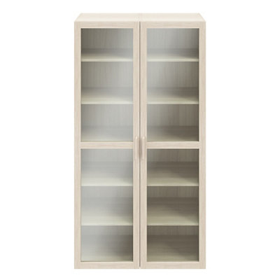 Goodhome Atomia Matt Oak Effect 12 Compartment 12 Shelf Freestanding Rectangular Bookcase (H)1875Mm (W)1000Mm (D)350Mm