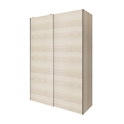 Goodhome Atomia Freestanding Oak Effect Particle Board Wardrobe (H)2250Mm (W)1500Mm (D)655Mm