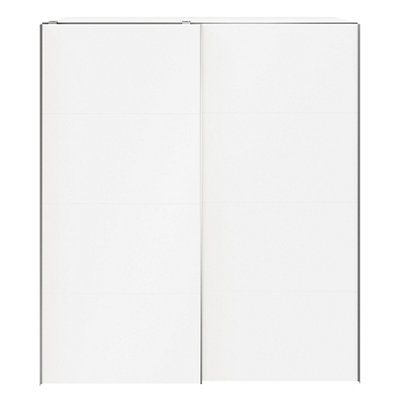 Goodhome Atomia White Particle Board Sliding Wardrobe (H)2250Mm (W)2000Mm (D)655Mm